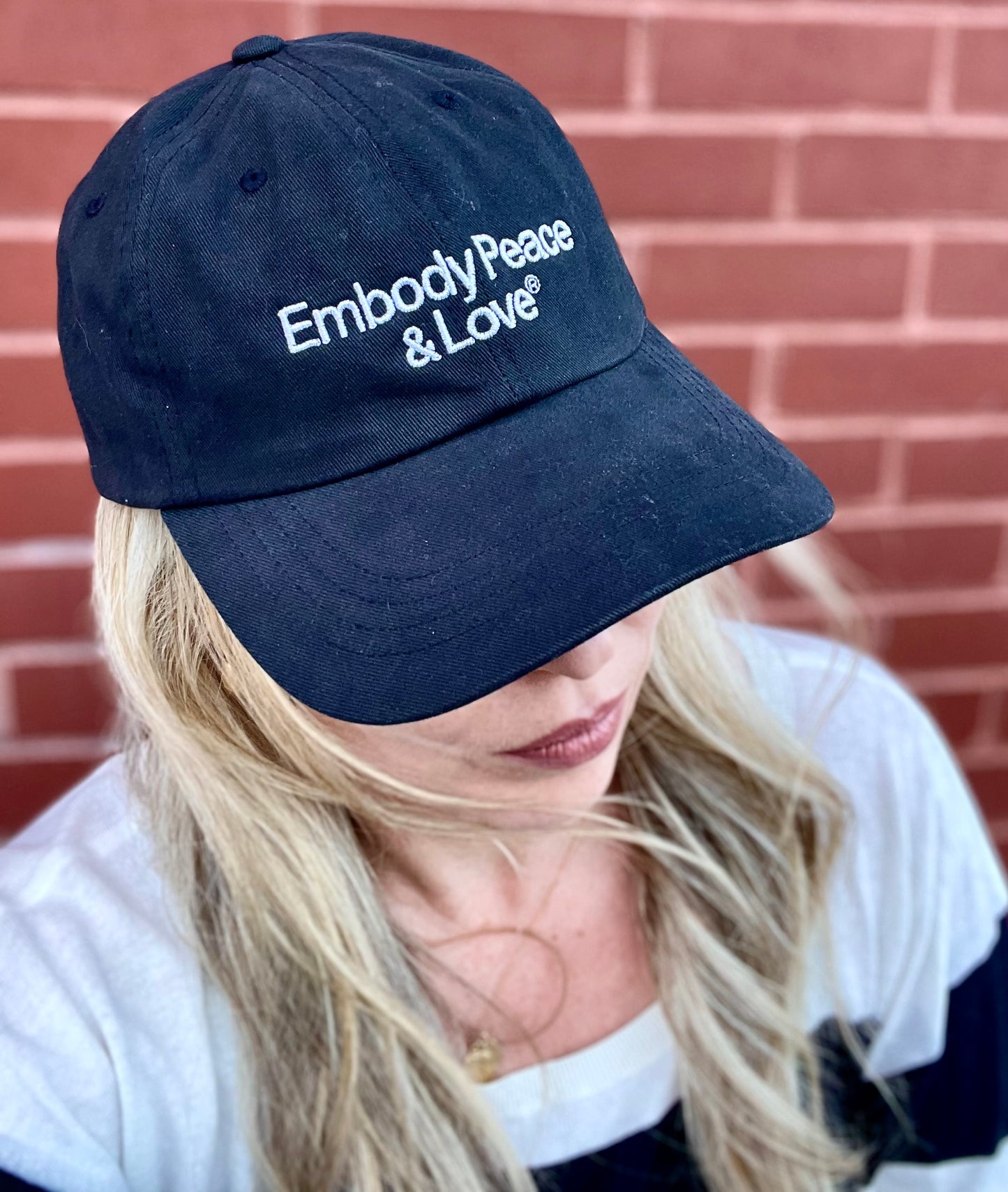 Embody Peace & Love cap: Black