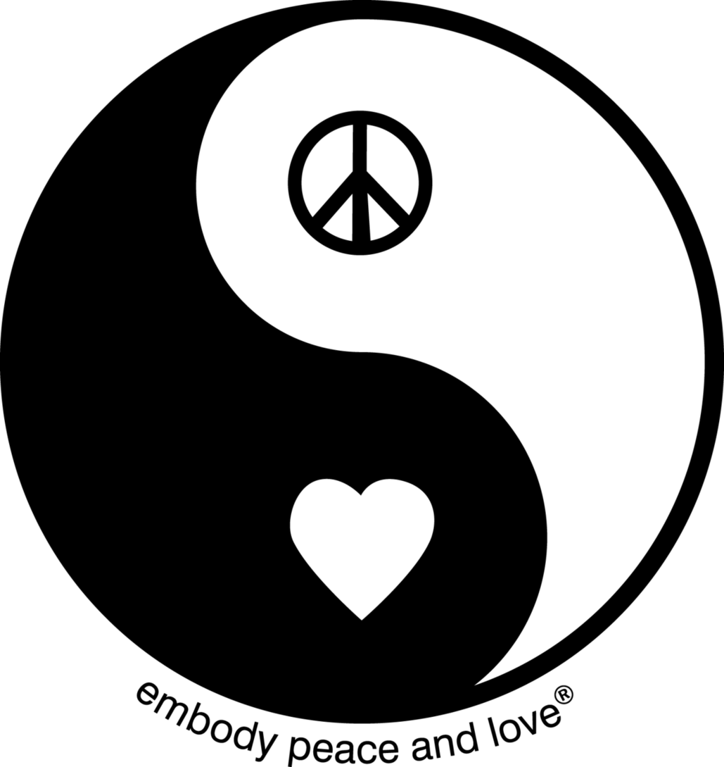 Women's Yin Yang Peace & Love T-shirt
