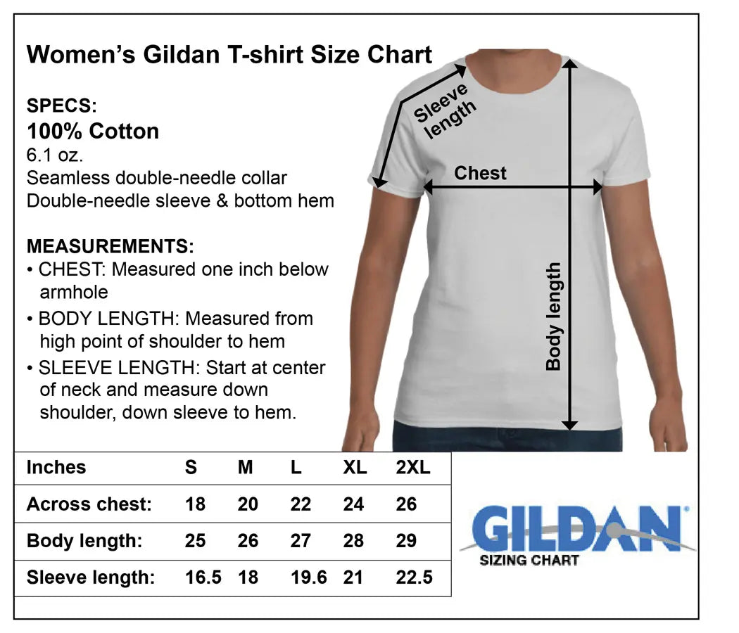 Women's Rainbow Flower T-shirt on Gildan (regular fitting style)