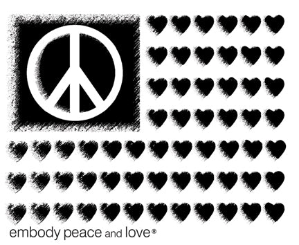 Women's Peace & Love Flag T-shirt