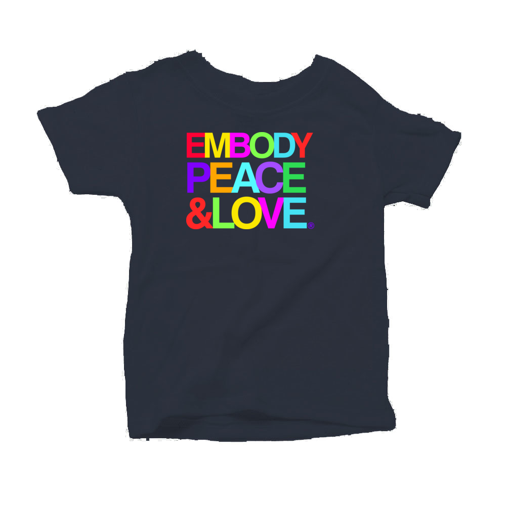 Toddler Embody Peace & Love no.1 Unisex T-shirt,  Organic Cotton, Made in the USA