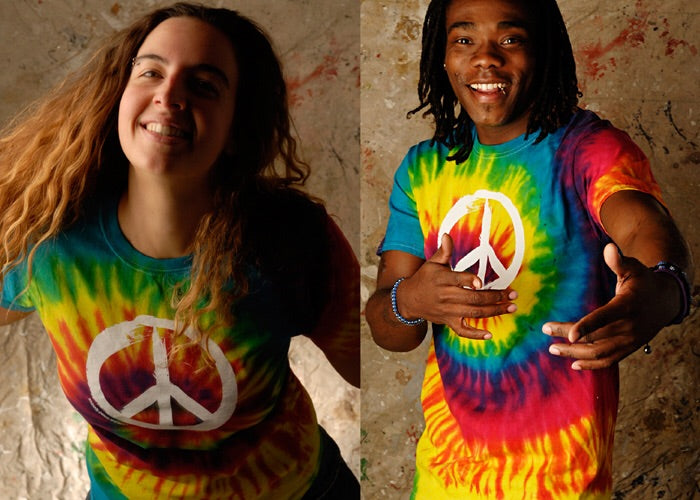 Unisex Peace Sign Tie Dye T-shirt