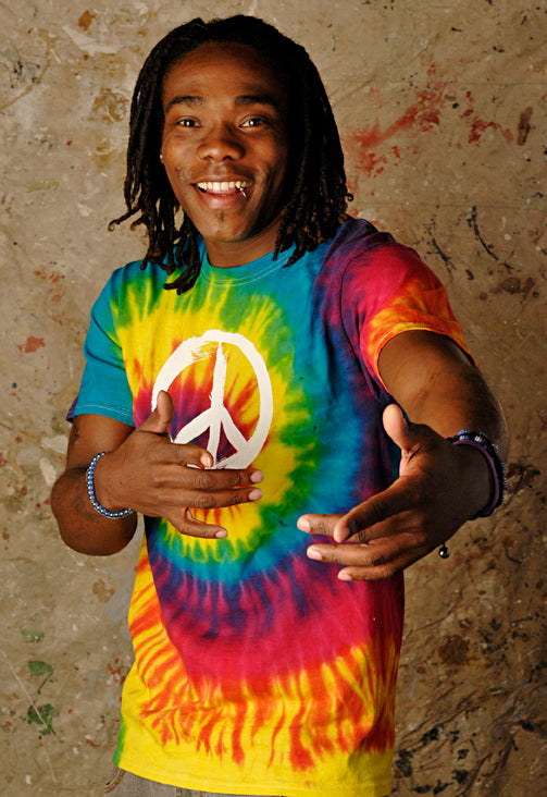 Unisex Peace Sign Tie Dye T-shirt