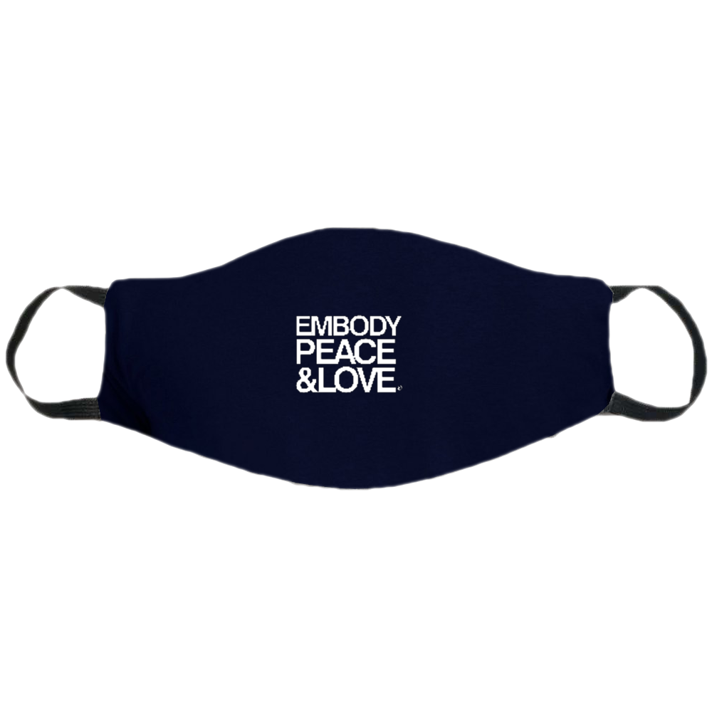 Face Mask ~ Embody Peace & Love on colored masks no.2. Buy any 2 Face Masks get $2.08 Off at checkout!