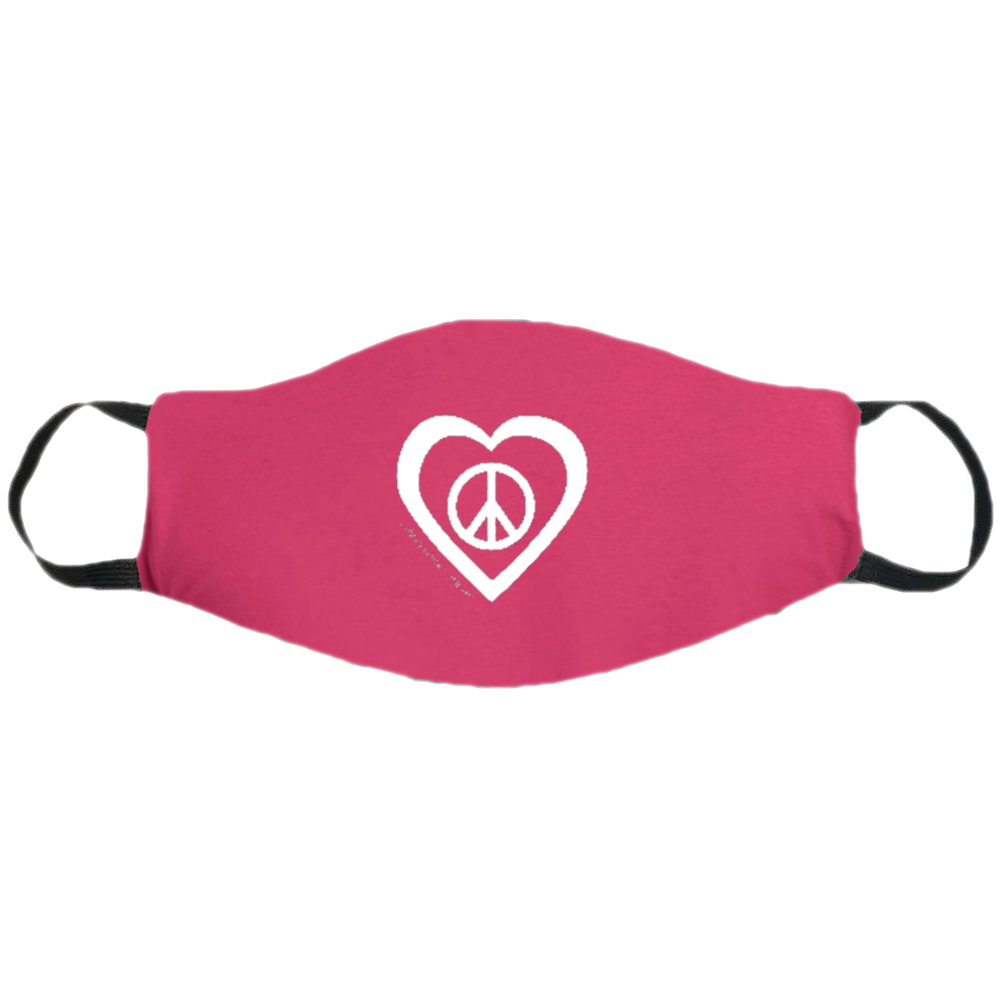 Face Mask ~ Peace & Love on colored masks. Buy any 2 Face Masks get $2.08 Off at checkout!