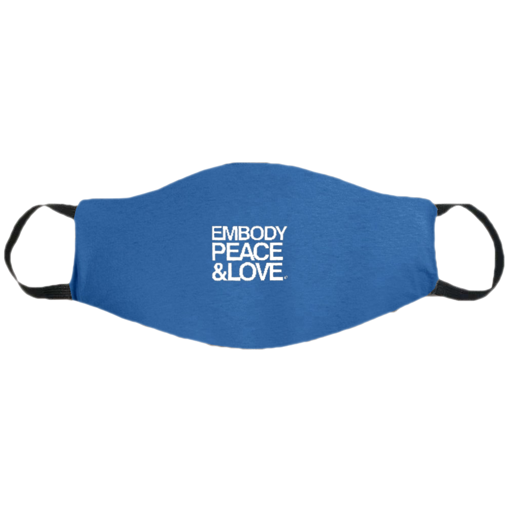 Face Mask ~ Embody Peace & Love on colored masks no.2. Buy any 2 Face Masks get $2.08 Off at checkout!
