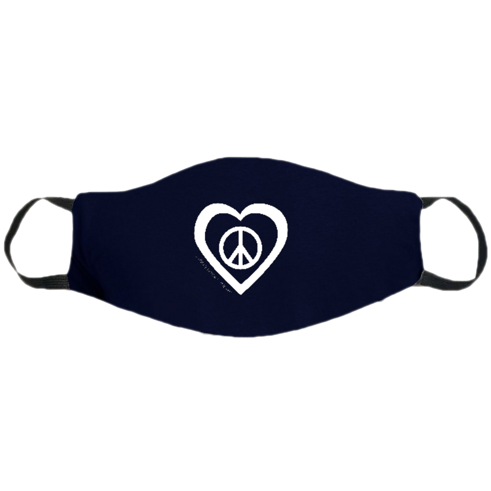 Face Mask ~ Peace & Love on colored masks. Buy any 2 Face Masks get $2.08 Off at checkout!