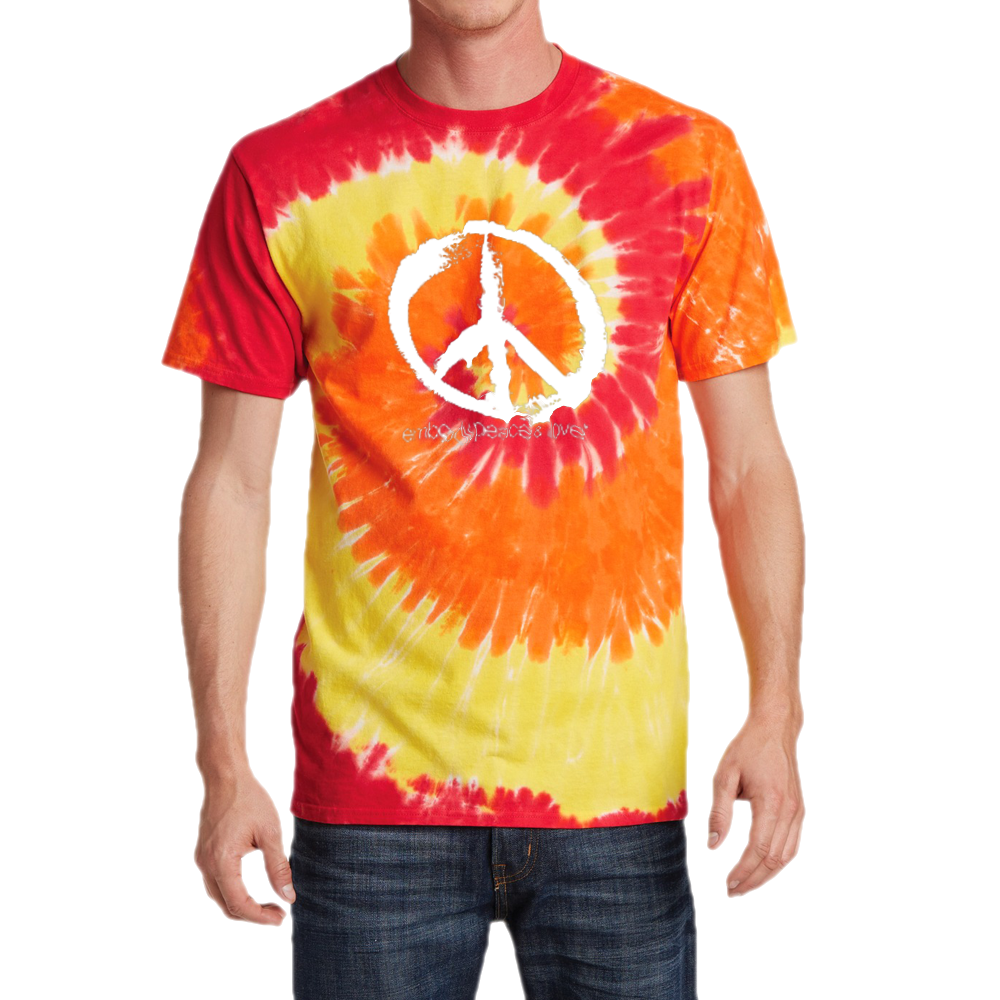 Unisex Peace Sign Tie Dye T-shirt