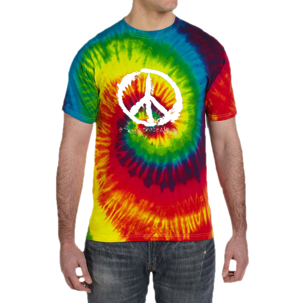 Unisex Peace Sign Tie Dye T-shirt