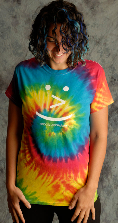 Unisex Smiley Face Tie Dye T-shirt