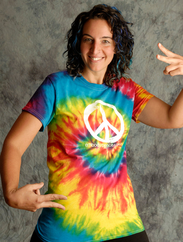 Unisex Peace Sign Tie Dye T-shirt