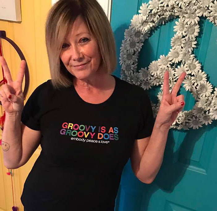 Women's Groovy is as Groovy does T-shirt