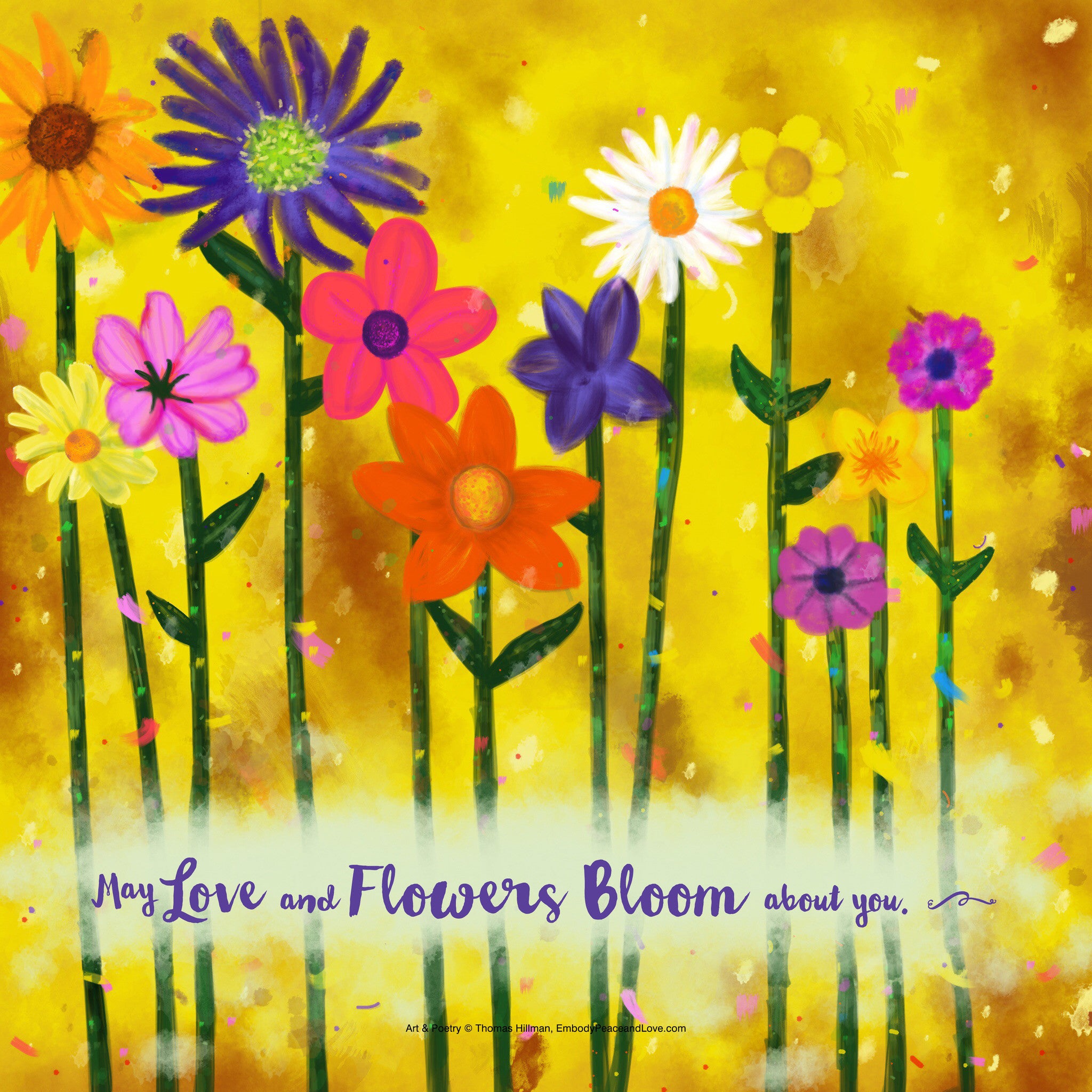 Poster_May love and flowers bloom about you.