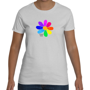 Women's Rainbow Flower T-shirt
