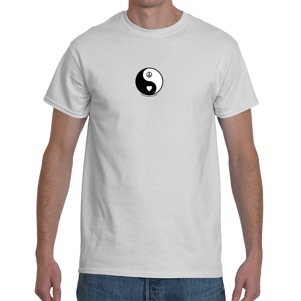 Men's Yin Yang Peace & Love T-shirt