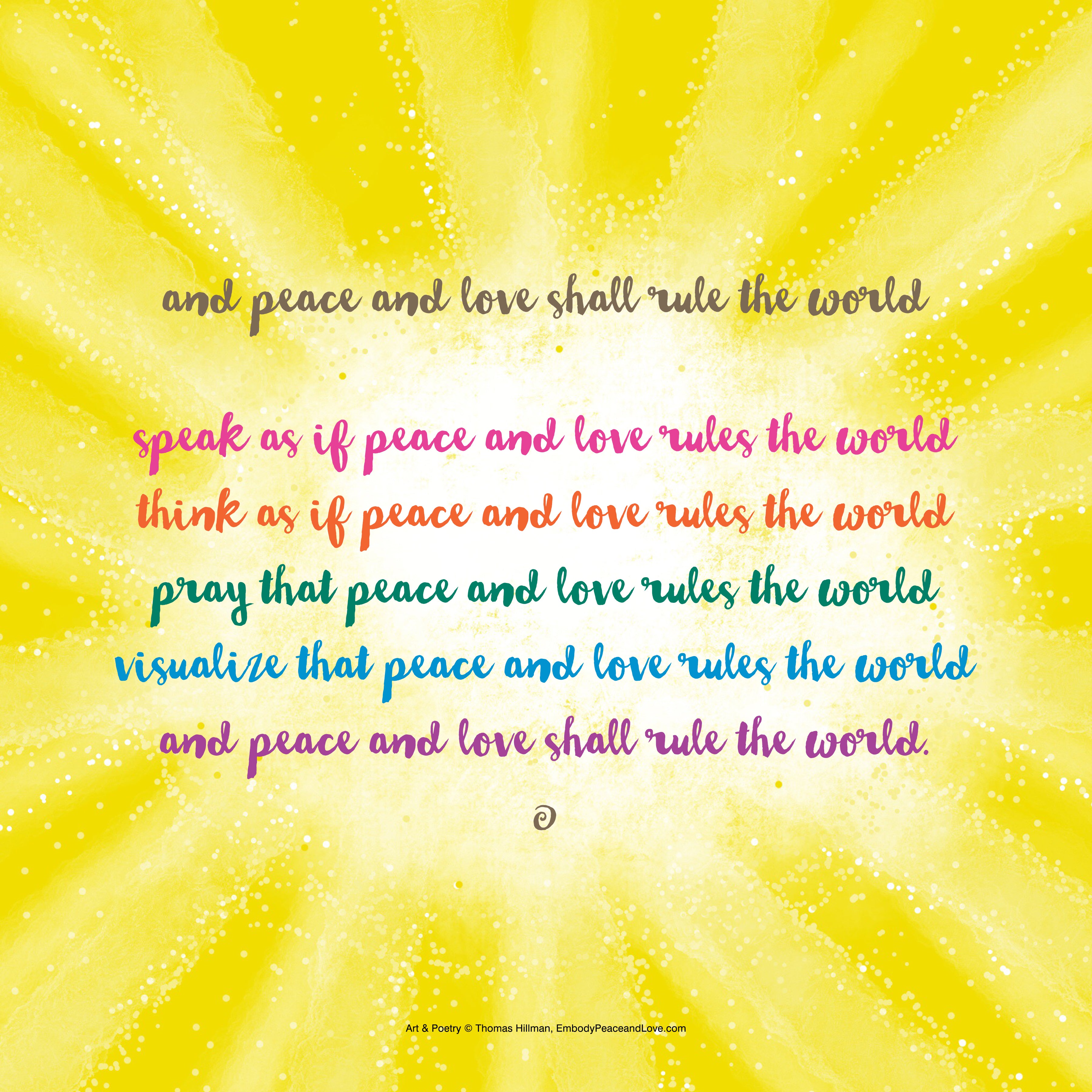 Poster_And peace and love shall rule the world