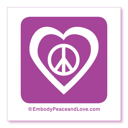 Peace & Love Sticker