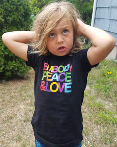 Toddler Embody Peace & Love no.1 Unisex T-shirt,  Organic Cotton, Made in the USA