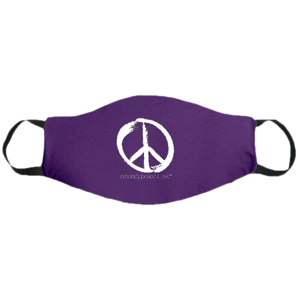 Face Mask ~ Peace Sign on colored masks. Buy any 2 Face Masks get $2.08 Off at checkout!