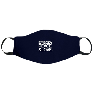 Face Mask ~ Embody Peace & Love on colored masks no.2. Buy any 2 Face Masks get $2.08 Off at checkout!