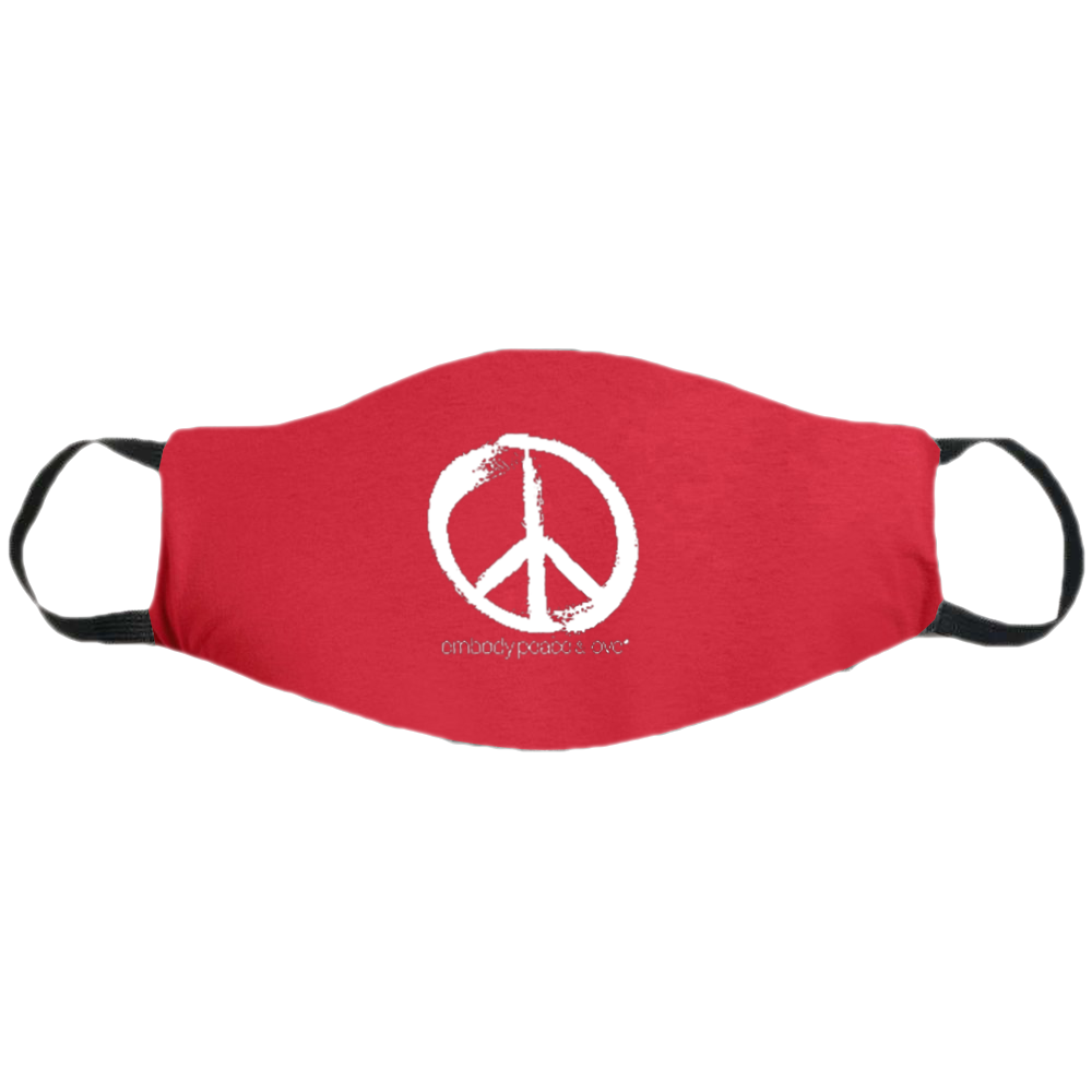 Face Mask ~ Peace Sign on colored masks. Buy any 2 Face Masks get $2.08 Off at checkout!