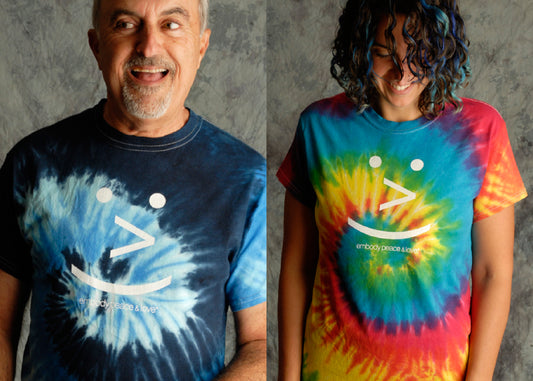 Unisex Smiley Face Tie Dye T-shirt