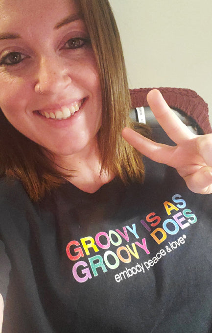 Women's Groovy is as Groovy does T-shirt