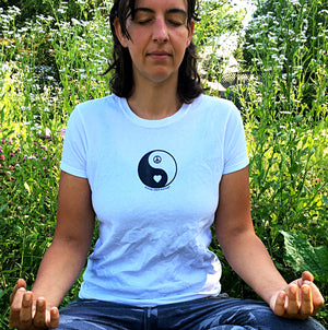 Women's Yin Yang Peace & Love T-shirt